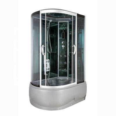 China Modern Factory Directly Supply Gray Color Bathroom Multi Functional Shower Room Glass Tub Shower Room for sale