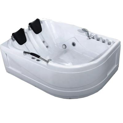 China Factory Wholesale People Used Double Bubble Shower And Massage Freestanding Whirlpool Bathtub for sale