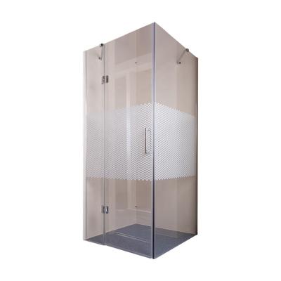 China Modern Ready Made Frameless Corner Glass Shower Door Hinge Free Standing Bathroom Shower Enclosure for sale