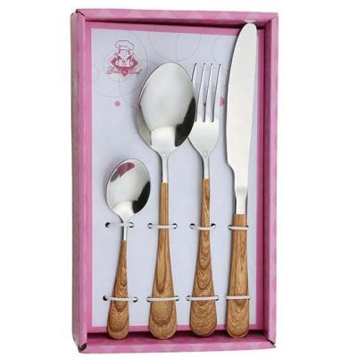 China Sustainable Stainless Steel Cutlery Set Fork Knife Spoon And Tea Spoon for sale