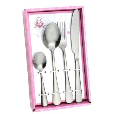 China Viable all stainless steel cutlery set 24pcs/12pcs with titanium gray, dinnerware, spoon, tea spoon, knife and fork for sale