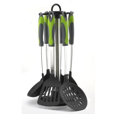 China Yangjiang Sustainable Factory, Nylon Kitchen Tools With SS+PP Handle, Kitchenware, Cooking Utensils for sale