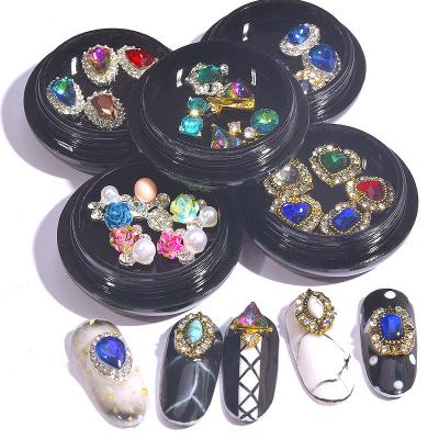 China Popular Nail Tips 3D Luxury Nail Art Rhinestones Large Crystals Diamonds Stones For DIY Nail Design Charms Decoration for sale