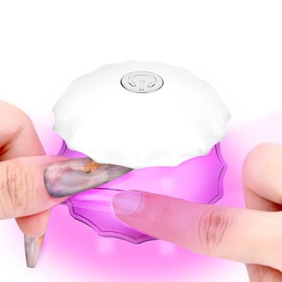 China Art Beauty Wholesale 18W Portable Nail Dryer Seashell Mini Nail LED Form USB Nail Lamp UV Gel Quick Cure Polish Nails Lamp for sale