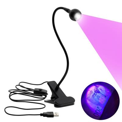 China Nail Art Beauty USB Led Desk Light Mini Clip-On Flexible Bright Led Table Lamp Glue UV Adjustable Nail Dryer for sale