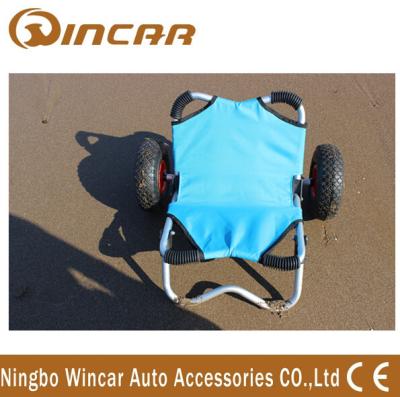 China Platform Aluminium Boat Kayak Canoe Carrier , Transport Fishing Cart Wheels for sale