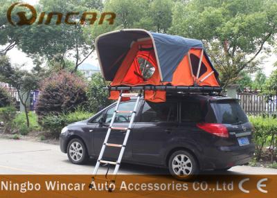 China Marco de aluminio del color del tejado de las tiendas anaranjadas del vehículo con la escalera para acampar al aire libre en venta