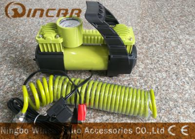 China Car 12v Portable Air Compressor Metal Material With 2 * 30mm Double Cylinder for sale