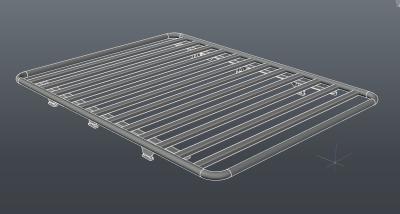 China Vlak de Bagagerek 160 van het Autodak * 100cm 150kg Ladingscapaciteit met Squre-Bars Te koop