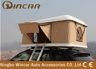 China Hard Shell Fiberglass Vehicle Roof Tent , Car Roof Camper Tent 200D Polyester Flysheet for sale