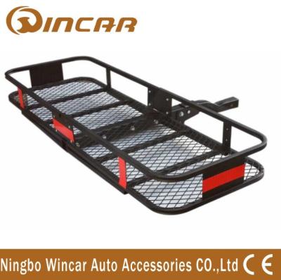 China Steel Material Hitch Mount Rear Bike Carrier , Folding Cargo Carrier for sale