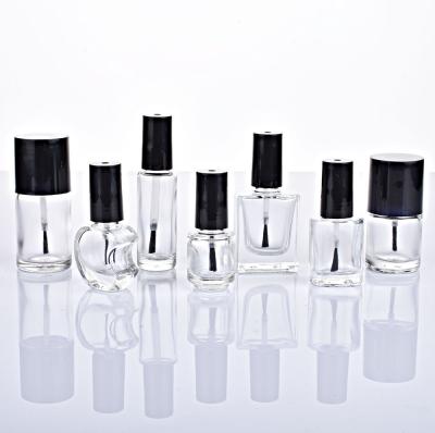 China 2ml 4ml 5ml 8ml 10ml 15ml 20ml Small Anti-shrink Tiny Empty Nail Polish Glass Bottle With Brush Cap for sale