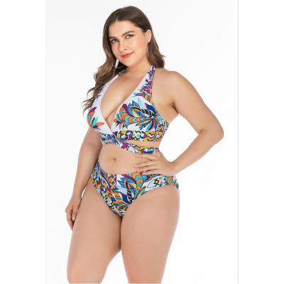 China 2021 breathable plus size swimwear bikini for fat women plus size sexy swimwear for sale