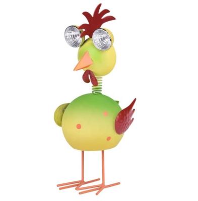 China New Design Morden New Design Outdoor Animal Solar Lawn Backyard Chick Decoration For Garden Patio Lights Metal Pathway for sale