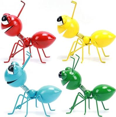 China Europe Hot Sale 3D Cute Ant Metal Art Outdoor Animal Home Yard Decoration Farmhouse Porch Patio for sale