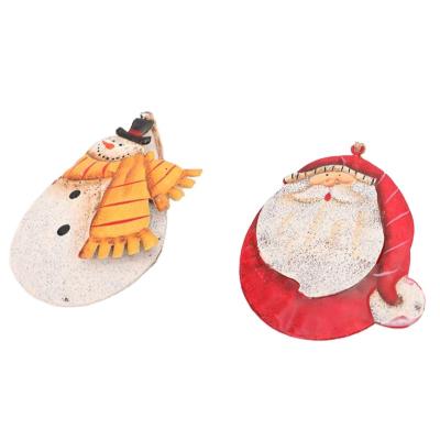 China Customization Ornaments New Product Home Decor Handicraft Make Older Retro Snowman Figurine Christmas Tree Hanging Hanging Decorations for sale