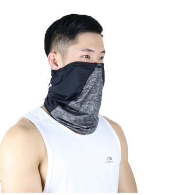 China Breathable multi functional ice silk facemask bandana neck cuff with filter earloop pm2.5 for sale