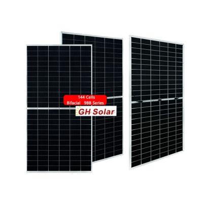 China New Model 20A Shingled Bifacial Double Glass Cell Solar Module 390W-410W 144 High Density for sale