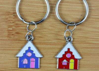 China Zinc Alloy Promotional Metal Keyrings , Custom Shape Metal Keychains for sale