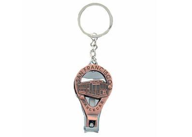 Κίνα Προωθητικό νύχι Clippers Keychain με το χυτό κράμα λογότυπο ψευδάργυρου για τη διαφήμιση προς πώληση