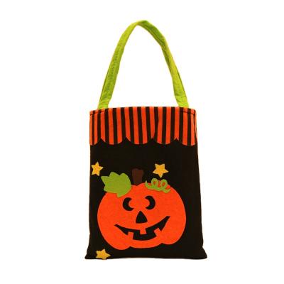 China Santa Sack Halloween Tote Bag Kids Nonwovens Pumpkin Bat Ghost Spider Gift Bags Halloween Props Kids Toys Trick Treat Candy Bag for sale