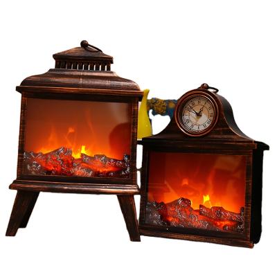 China New LED Home Fireplace Modern Creative Flame Lamp Decorative Lamp Christmas Crafts Ornaments Outdoor Table Lamp for sale