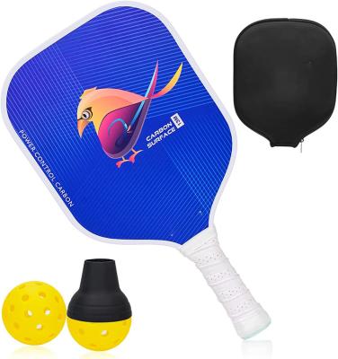 China PP + Carbon Fiber Pickleball Paddles Set, Ergonomically Designed Honeycomb Core Graphite Pickleball Racquet Handle For Beginners And Pro Comfortable for sale