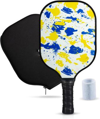 China PP + Carbon Fiber Pickleball Paddles Set, Ergonomically Designed Honeycomb Core Graphite Pickleball Racquet Handle For Beginners And Pro Comfortable for sale