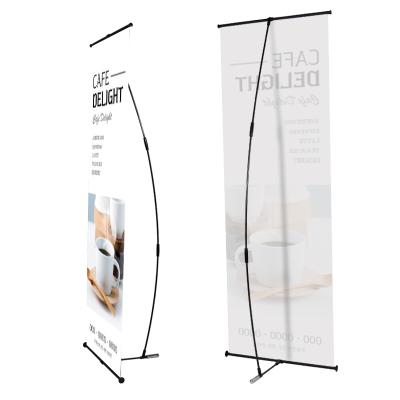 China Indoor pull up advertise booth tension tube display backdrop design promotional banner stand for sale