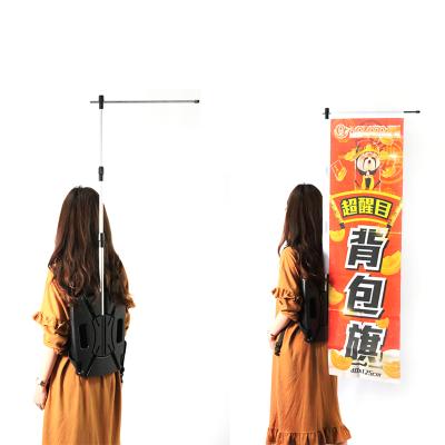 China Factory popular durable wholesale promotion direct sales portable type backpack walking banner for sale