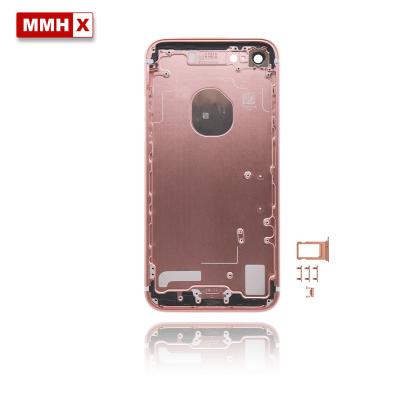 China New Home Aluminum/Aluminum Alloy For iPhone 7 Battery Back Cover With Side Chassis+Button+SIM Card Tray Middle View for sale