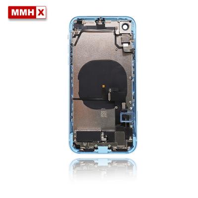 China High Quality Aluminum/Aluminum Alloy For iPhone XR Back View Full Chassis Housing Assembly Battery Cover Door Middle Rear with Flex Cable and Vibrator for sale