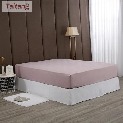 China Luxury White Bed Linen Nondisposable Bed Sheet Hotel Taitang Bedding Set Queen 100 Cotton King Queen Sheet Set for sale