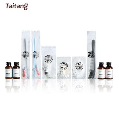 China Home Hotel Spa Toiletries Disposable 5 Star Hotel Amenities Displacement Set for sale