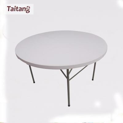 China Hotel Easy Restaurant Round Continental Designs Dining Folding Table for sale