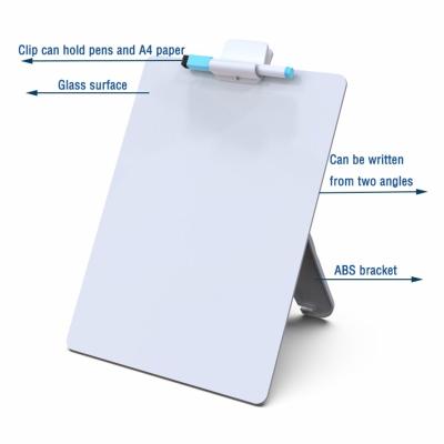 China Wholesale Customized Reusable With Staples A4 Mini Dry Erase Clipboard With Stand For Writing And Drawing for sale