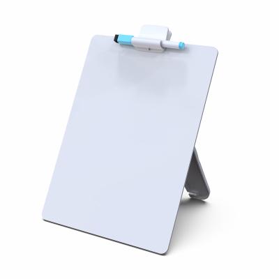 China Reusable Plastic Clear Transparencies Customize Acrylic Dry Erase Clipboard with Stand for Writing and Drawing for sale