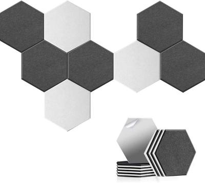 China Modern Studio Sound Proof Absorbing Sound Insulation Panel Hexagon Sound Barrier Wall Panels for sale