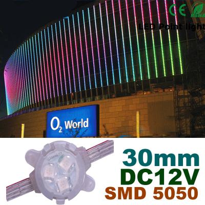 China 30mm DC12V RGB LED Pixel-Modul farbenreich für errichtende Dekoration zu verkaufen