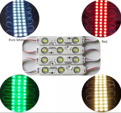 China DC 12V 1.5W LED Module Strings Waterproof 3 LEDS IP65 SMD 5730 LED Module For Signage Light Box for sale