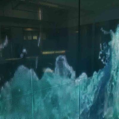 Κίνα IP64 Flexible Transparent LED Film Outdoor Transparent LED Screen For Buildings προς πώληση