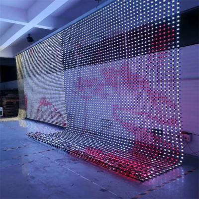 Chine Personnalisé IP67 RGB 24V Affichage LED flexible Écran de fenêtre Muro de maillage intérieur Vidéo Muro SDK Fonction Commerciale à vendre