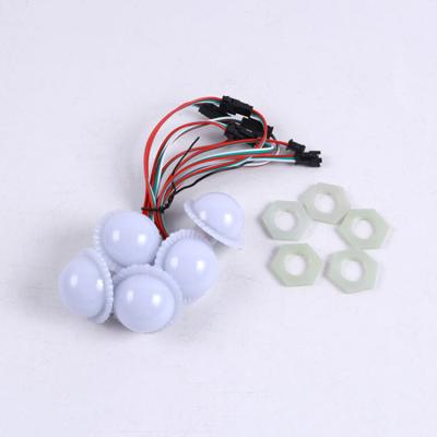 China 12v 50mm Cabochon Led Light Fairground Decoration RGB Pixel LED Amusement Rides In LED Point Lights zu verkaufen