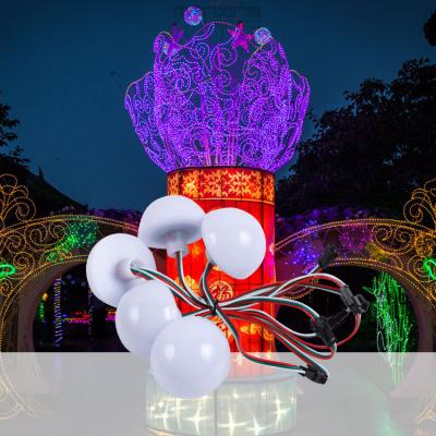 China Iluminação de parques de diversões LED Iluminação decorativa 60mm 5050RGB 2W DC12V Iluminação decorativa à venda