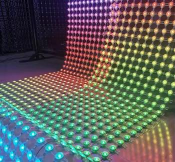 Chine Panneau d'affichage à LED en maille à couleur entière programmable 3in1 SMD3535*3 pour la publicité Classe de protection IP67 à vendre