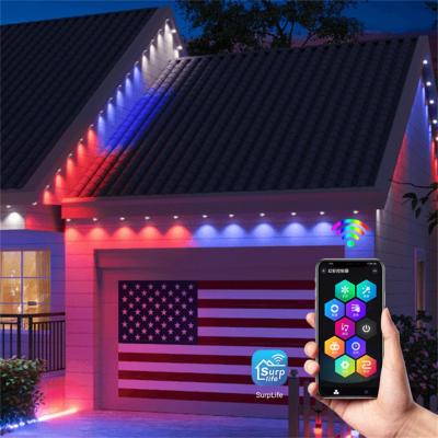 China Christmas Track Lights 1.5W IP67 RGBW Outdoor and Indoor Intelligent Led Eaves Lights for sale