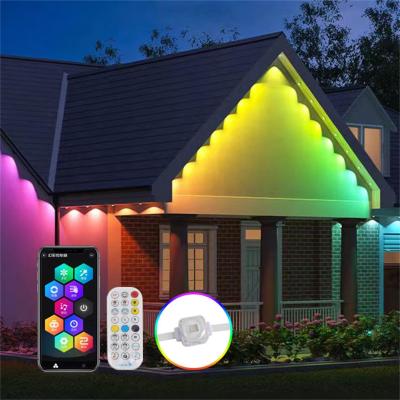 Cina Fonte luminosa a punta RGB certificata CE LED Eave String Light per decorazioni natalizie in vendita