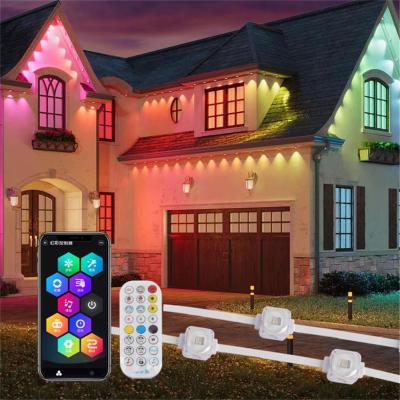 China 20mm Outdoor Eave LED Point Light Permanent Christmas Decoration RGBW Pixel Light for sale