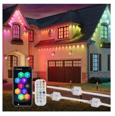 China PC Shell Outdoor Eaves Lights IP67 WIFI Control 20*12.5mm DC12V/24V App RGB Permanent Lights for Outdoor for sale