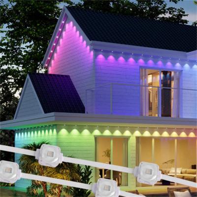 Κίνα Μόνιμα εξωτερικά RGBWIC LED Eave Lights Λειτουργεί με Alexa Google Home για το Halloween Διακόσμηση Χριστουγεννιάτικα φώτα προς πώληση